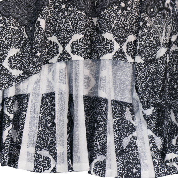 Live Let Live Knit Tunic Top Womens Large Blue Rhinestones Shimmer Bling Boho - Picture 6 of 8